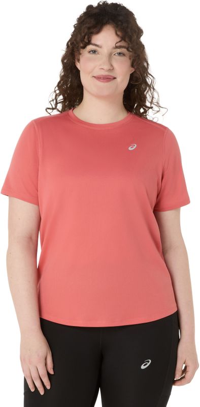 Asics - Core S/S Top - Hardloopshirt - Roze - 100% Polyester