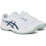 ASICS - UPCOURT 6 - Zaalschoenen - Wit/Tranquil Teal - Voor Binnensport