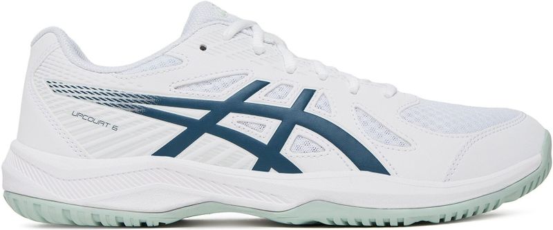 ASICS - UPCOURT 6 - Zaalschoenen - Wit/Tranquil Teal - Voor Binnensport