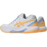ASICS Gel-Dedicate 8 - Padelschoenen - Wit Oranje Glow