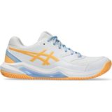 ASICS Gel-Dedicate 8 - Padelschoenen - Wit Oranje Glow