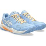 ASICS - Gel-Dedicate - Padelschoenen - Lichtblauw/Ecru/Oranje