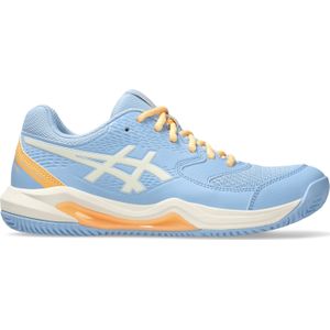 ASICS - Gel-Dedicate - Padelschoenen - Lichtblauw/Ecru/Oranje