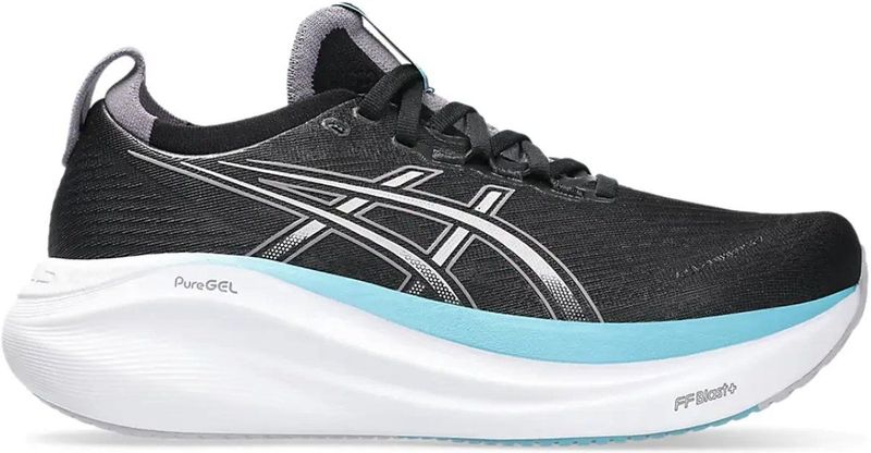 ASICS - Gel-Nimbus 27 - Hardloopschoenen - Dames - Zwart - Geavanceerde Demping