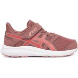 Asics - JOLT 4 PS - Hardloopschoenen - RUBBLE RED/DARK PINK CLAY