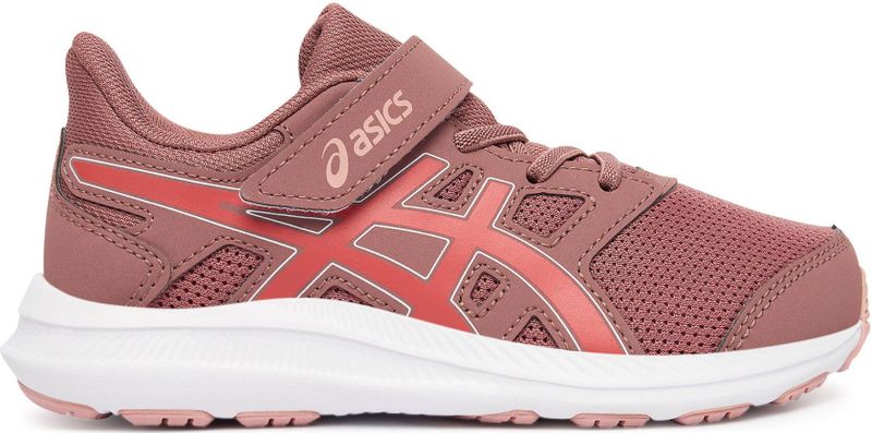Asics - JOLT 4 PS - Hardloopschoenen - RUBBLE RED/DARK PINK CLAY