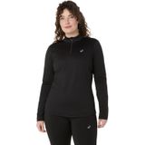 ASICS - Core 1/2 Zip - T-shirt - Zwart - Geborsteld