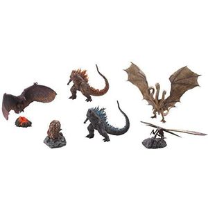 Art Spirits Godzilla Hyper Modeling Series: Godzilla, Burning Godzilla, Ghidorah, Rodan, Mothra Larvae, Mothra Figure Set