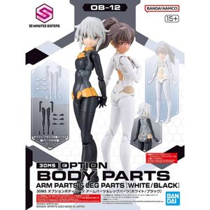 30MS -Option Body Parts Arm Parts & Leg Parts (Wit/Zwart) -Model Kit