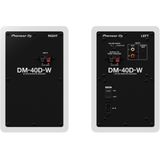 Pioneer DJ DM-40D-W monitorsysteem, 4 inch, wit