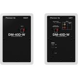 Pioneer DJ DM-40D-W monitorsysteem, 4 inch, wit