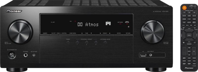 Pioneer - VSX-935 - AV-receiver - Zwart - 7.2 - DAB+ Radio - Bluetooth - Wi-Fi - HDMI 2.1