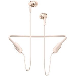 Pioneer SE-C7BT (G) Hifi in-ear hoofdtelefoon (aluminium behuizing, bedieningspaneel, microfoon, Bluetooth, NFC, 7 uur afspelen, lichtcompact-handig, voor iPhone, Android-smartphones), goud