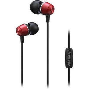 Pioneer SE-QL2T Headset Bedraad In-ear Oproepen/muziek Zwart, Rood