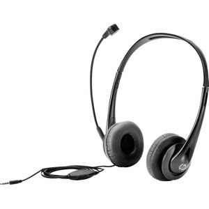 HP T1A66AA Over Ear headset Computer Kabel Stereo Zwart Ruisonderdrukking (microfoon) Volumeregeling