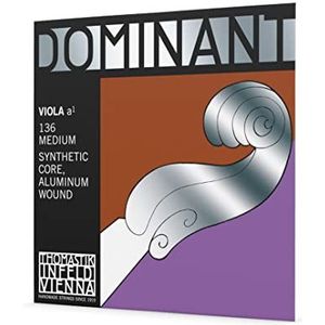 Thomastik Snaren Altviool Dominant Volledige Kern Nylon La Alu. Gesponnen; Medium
