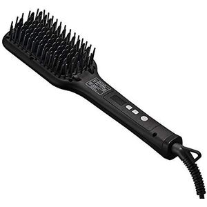 Salonia SL-012BK warmteborstel voor steil haar, zwart, eenheidsmaat,