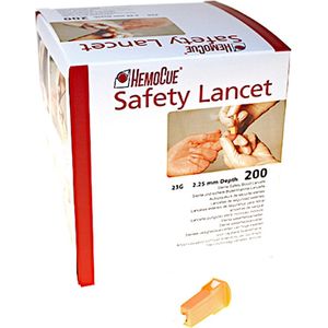 HemoCue Safety Lancet - 23G - 2,25mm - 200 stuks