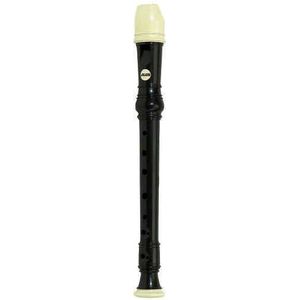 Aulos C-sopraanblokfluit Symphony 503B barokvingerwerk donkerbruin, compleet met tas, wisstok, vetblik en grepentabel