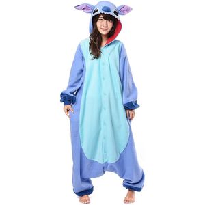 Lilo + Stitch Kigurumi - Blauw - Turquoise - Volwassenen - Officiële Disney Licentie