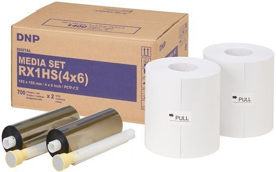 DNP - DSRX1HS-4X6 - Fotopapier - 10x15 cm - 2 Rollen - 700 Stuks