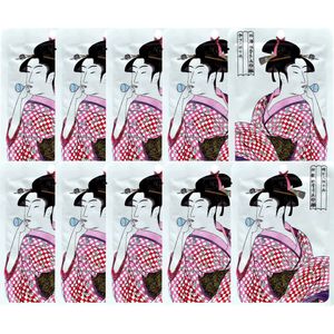 Mitomo Japan Collageen Face Mask  Sheet Mask  Gezichtsmasker - verrijkt met o.a. Allantoin, Glycerine, Panthenol, Aloe Vera - Gezichtsverzorging vrouw - 10 St. Voordeelverpakking