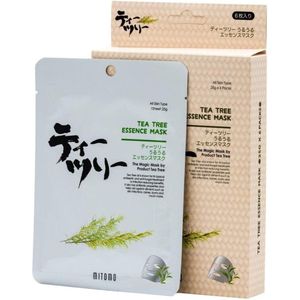Mitomo Tea Tree Sheet Mask - Japanse Gezichtsmaskers  - Natuurlijke Ingrediënten