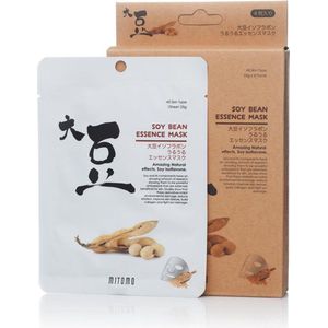 Mitomo Soy Bean Gezichtsmasker - Gezichtsmasker Verzorging - Face Mask Beauty - Face Mask Japans - Gezichtsverzorging Dames - Japanse Gezichtsmaskers - Rituals Skincare Sheet Mask  - 10 Stuks