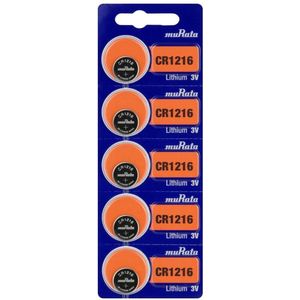 CR1216 Knoopcel 5 Stuks 3V Lithium Batterijen