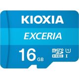 Micro SD Memory Card with Adaptor Kioxia Exceria UHS-I Class 10 Blue