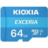 Kioxia Exceria Micro SD Kaart + Adapter - UHS-I Class 10 Blauw