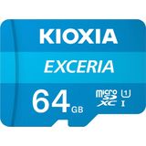 Kioxia Exceria Micro SD Kaart + Adapter - UHS-I Class 10 Blauw