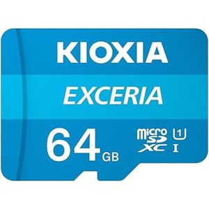 Kioxia Exceria - Geheugenkaart - 256 GB - MicroSDXC - Klasse 10 - Blauw, Wit