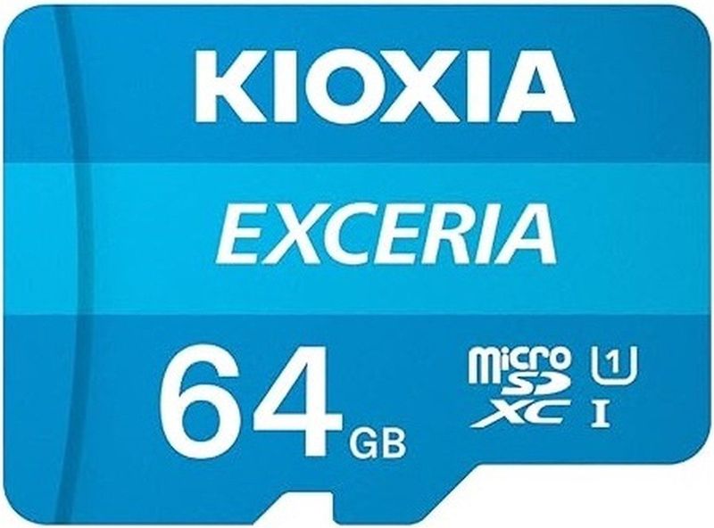 Kioxia Exceria - Geheugenkaart - 256 GB - MicroSDXC - Klasse 10 - Blauw, Wit