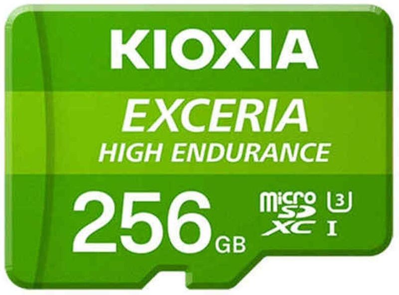 Kioxia SD MicroSD kaart Exceria Exceria High Endurance (128 GB, microSDXC, U3, UHS-I), Geheugenkaart, Groen, Wit