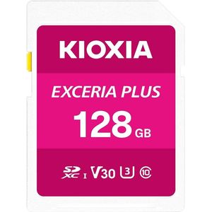 Kioxia Exceria Plus Sdxc 128gb Class 10 Uhs-1 U3 Memory Card Roze