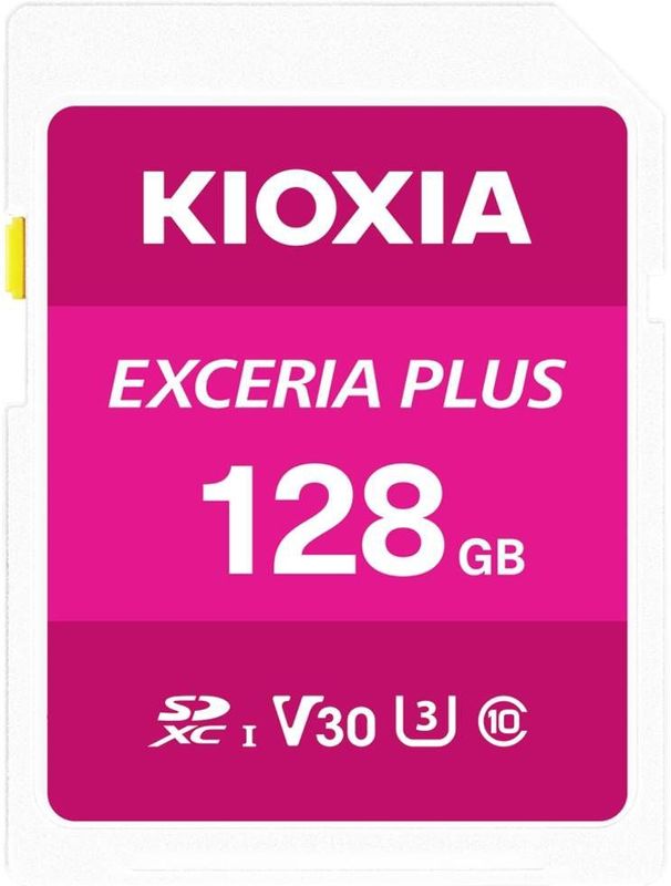 Kioxia EXCERIA PLUS SDXC-kaart 128 GB UHS-I v30 Video