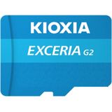 Kioxia Exceria G2 MicroSDHC 64GB - Blauw - Class 10