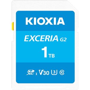 Kioxia Exceria G2 SD-kaart 1TB (1000 GB, microSDXC, U3, UHS-I), Geheugenkaart, Blauw