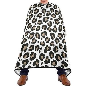 Kapsel Cape Luipaard Cheetah Print Haar Snijden Schort Gemakkelijk Schoon Kappers Schort Verstelbare Elastische Sluiting Haar Snijden Cape Voor Haar Snijden Haar Verven Kids 140X170Cm