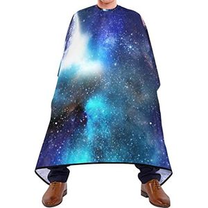 Kapperscape Haar Ruimte-Planeten-Galaxie Kam Cape Waterdichte Salon Cape Ademend Kapperscape Voor Salon Kapsel Kinderen Haar Styling 140 x 170 cm