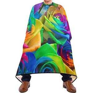 Kapsel Cape Regenboog Rose Kapper Cape Lichtgewicht Snijden Jurken Waterdichte Kappers Schort Voor Salon Kids Barbershop 140X170Cm