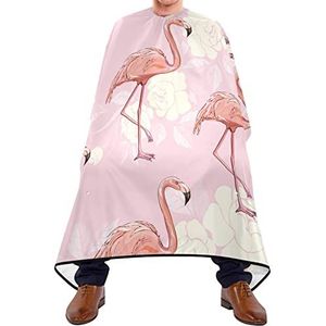 Kapkapperscape roze flamingo kapsel salon cape waterdichte kappers knippen cape verstelbare haarstyling cape voor haar styling kinderen salon kapsel 140 x 170 cm