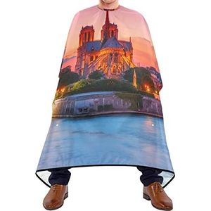 Notre-Dame De Paris Salon Cape Haarstyling Cape Kathedraal Cape Waterdichte Barber Cape Ademend Kapsalon Cape Voor Salon Haarsnit Volwassenen Haarontwerp 140 x 170 cm