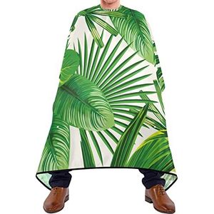 Snijden Toga Palmblad Exotische Tropische Kappers Schort Lichtgewicht Kapsel Cape Gemakkelijk Schoon Haar Snijden Toga Voor Salon Schoonheidswinkels Kapsel 140X170Cm