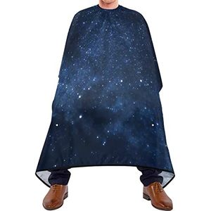 Baard Bib Night Star Sky Scheren Bib Waterdichte Salon Jurken Gemakkelijk Schoon Snijden Gown Voor Barbershop Volwassenen Salon 140X170Cm
