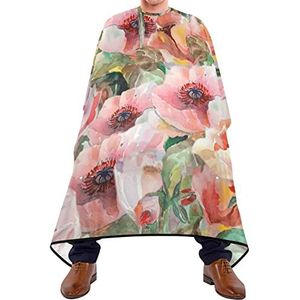 Salon Cape Roze Maïs Kapper Knip Cape Waterdichte Kapperscape Haar Verstelbare Kapperscape Voor Hair Design Haarstyling Salon Kapsel 140 x 170 cm