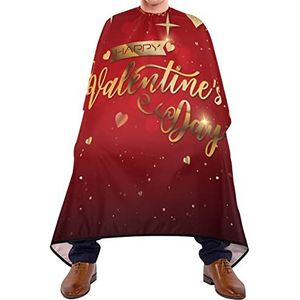 Haar Snijden Schort Valentijnsdag Styling Capes Waterdicht Scheren Bib Verstelbare Elastische Sluiting Baard Bib Voor Kapsel Haar Verven Volwassenen 140X170Cm