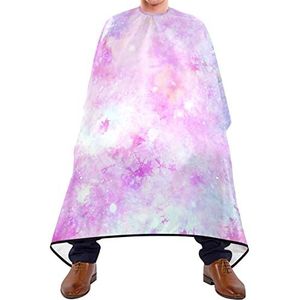 Snijden Jurk Roze Galaxy Eenhoorn Kapper Jurk Cape Lichtgewicht Scheren Bib Waterdicht Kapsel Cape Voor Kapsel Salon Haar Snijden 140X170Cm