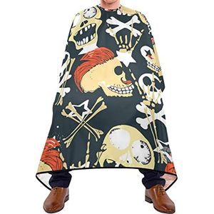 Barber Cape Hoed Schedel Haar Styling Cape Wasbaar Haircut Barber Cape Verstelbare Kapperscape Haar Voor Salon Haarsnit Volwassenen Haarontwerp 140 x 170 cm